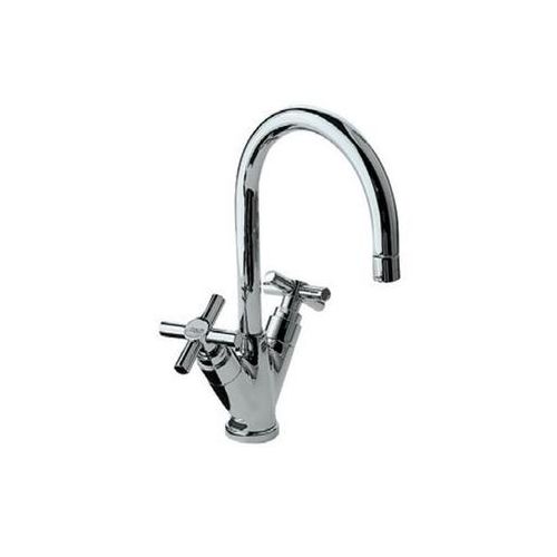 Jaquar Solo Central Hole Basin Mixer Without Popup Waste System With 450Mm Long Braided Hoses (15Mm Cartridge Size)