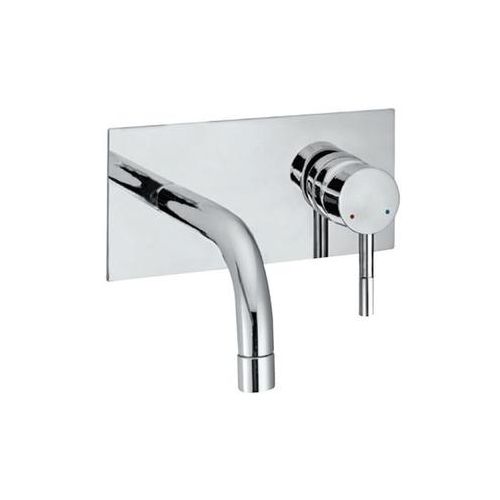 Jaquar Solo Exposed Part Kit Of Single Lever Basin Mixer Wall Mounted Consisting Of Operating Lever, Wall Flange, Nipple & Spout