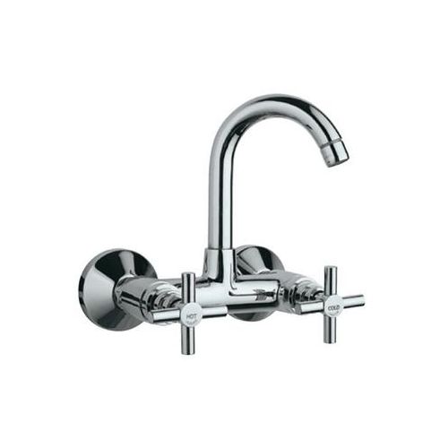 Jaquar Solo Sink Mixer With Swinging Casted Spout (Wall Mounted Model) With Connecting Legs & Wall Flanges