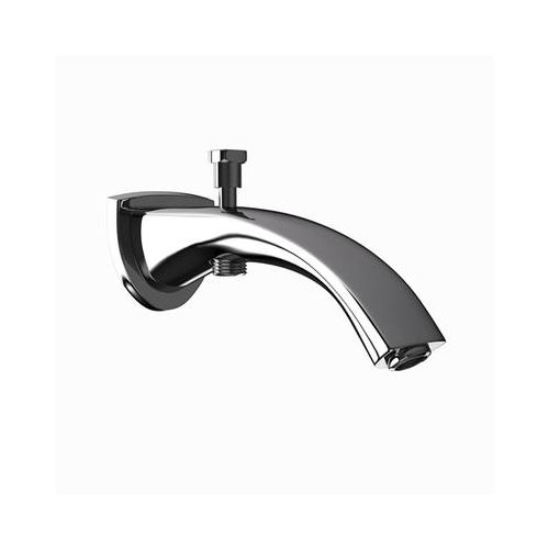 Jaquar Bath Tub Spout With Button Attachment For Hand Shower With Wall Flange Black Chrome