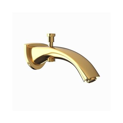 Jaquar Bath Tub Spout With Button Attachment For Hand Shower With Wall Flange Full Gold