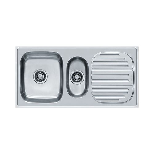 Franke  651 X Trendy 40"x20" (1004x504) Stainless Steel Double Bowl Sink with Drain Board