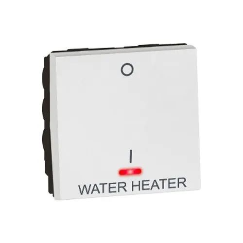 Legrand Arteor 20A DP 1 Way 2M White with Water Heater Indicator 