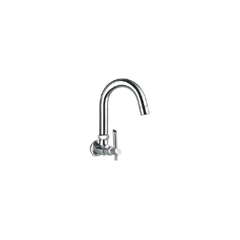 Hindware Immacula Sink Cock With Normal Swivel Spout & Wall Flange ...