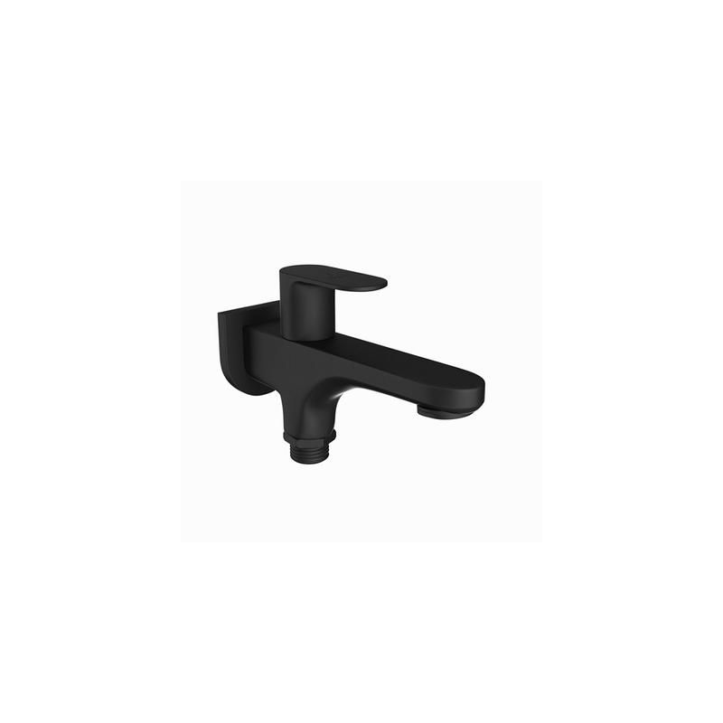 Jaquar Opal Prime 2 Way Bib Cock With Wall Flange Black Matt Wholesale Price Online