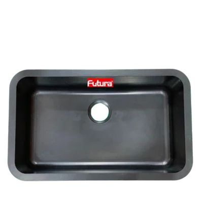 Futura Natural Quartz Single Bowl Kitchen Sink 31 x 19