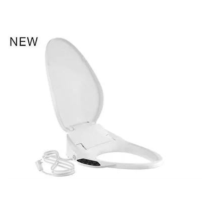 Kohler K-4108-0 C3 230 Elongated Bidet Toilet Seat with Touchscreen Remote White