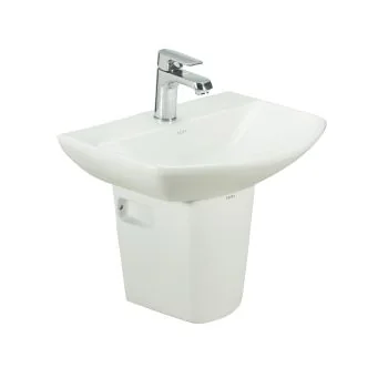 Cera Canberra Wash Basin with Half Pedestal