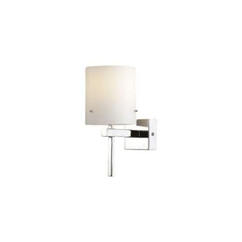 Jaquar 1 Light opal glass with chrome finishing wall lamp (DBL-CHR-MB12021131A)