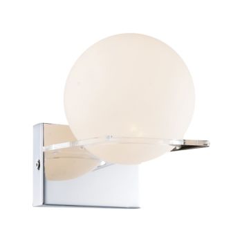 Jaquar 1 LT Opal Glass with Chrome Finishing Wall Lamp (DBL-CHR-MB12021151A)