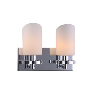 Jaquar 2 LT Opal glass with Chrome finishing Wall Lamp (DWL-CHR-MB160275532B)