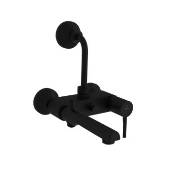 Jaquar Florentine Prime Single Lever Wall Mixer 3-in-1 System with Provision for both Hand Shower and Overhead Shower Black Matt