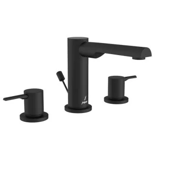 Jaquar Florentine Prime 3-Hole Basin Mixer with Popup Waste System Black Matt FLP-BLM-5191PM