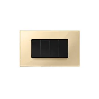 Havells Fabio Studio Plexi Glass Gold Outer Plate