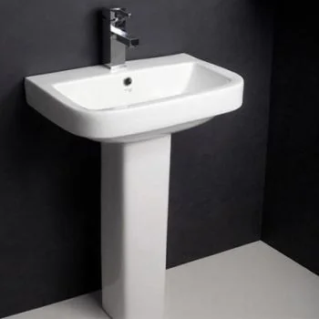 Hindware Mini Neo  Pedestal Basin Starwhite (10099 + 11032)