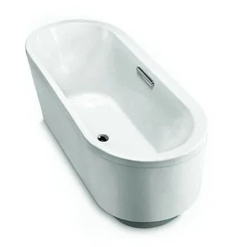 Kohler Evok Freestanding Acrylic Oval Bathtub white