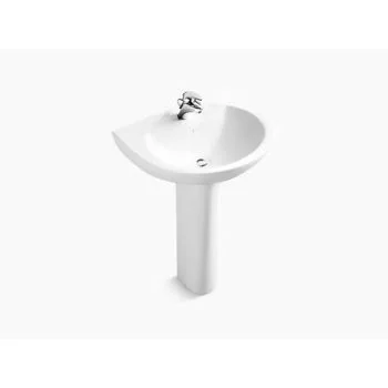 Kohler Folio Pedestal Lavatory With Single Faucet Hole White (K-2017In-1-0)