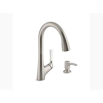 Kohler Malleco Pulldown Kitchen Faucet Vibrant Stainless (K-562In-Sd-Vs)