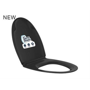 Kohler Presquile Quiet-Close Uf Slim Toilet Seat Black Black (K-29017In-Uf-7)