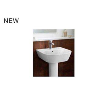 Kohler Span Square Wall Mount Lav (Small) With Full Pedestal White (K-24562In-0)