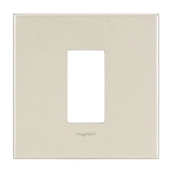 Legrand Arteor Square Cover Plate with Metal Frame Champagne