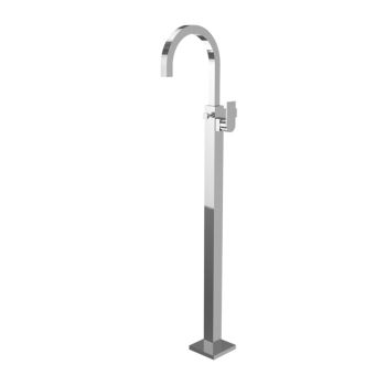 Jaquar Lyric Exposed Parts of Floor Mounted Single Lever Bath Mixer with Provision for Hand Shower Chrome