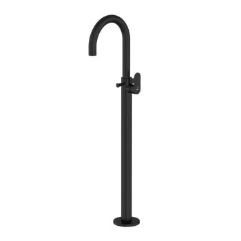 Jaquar Opal Prime Exposed Parts of Floor Mounted Single Lever Bath Mixer with Provision for Hand Shower Black Matt