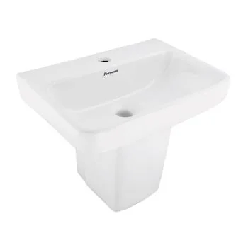 Parryware Resolute Wall Hung Wash Basin with Half Pedestal