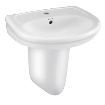 Parryware Shine Wall Hung Wash Basin with Half Pedestal