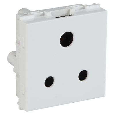 Crabtree Signia 6 A 3 Pin Shuttered Socket White