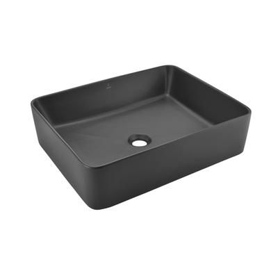 Jaquar Jdr Thin Rim Table Top Basin Black Matt (JDS-BLM-25907N)